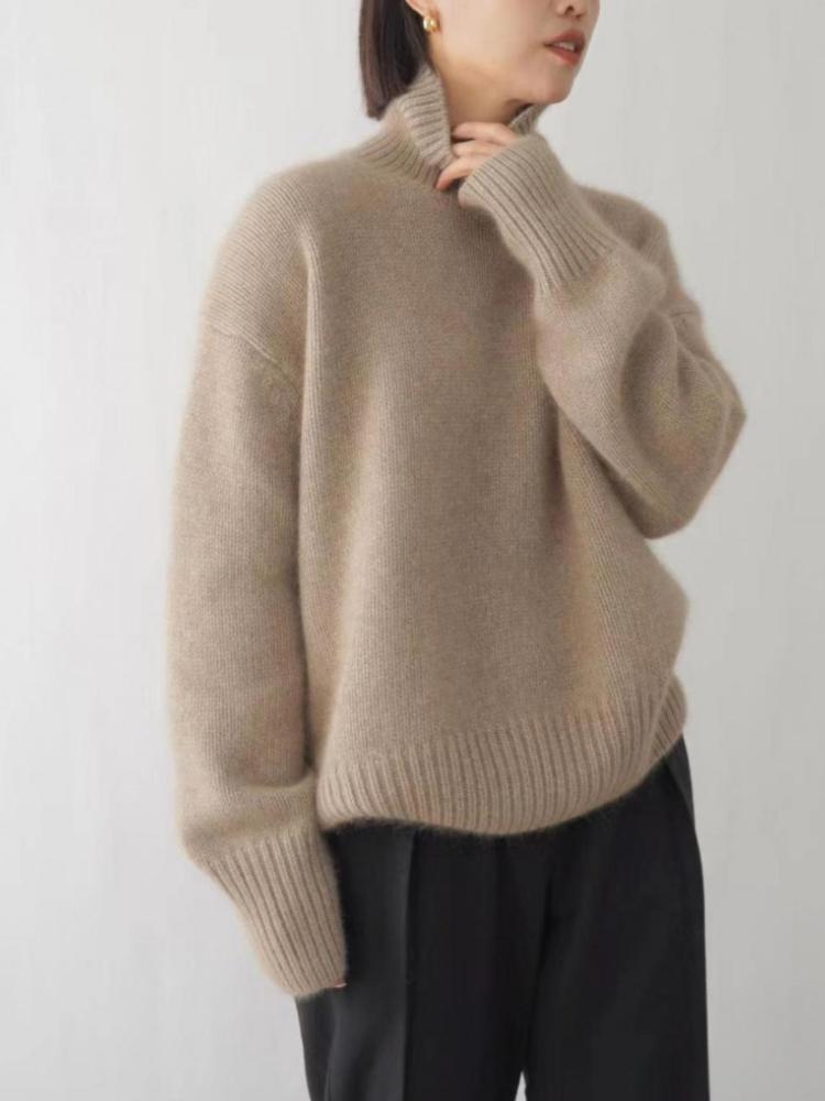 Sweaters Women Winter Long Sleeve Top Korean Fashion Turtleneck Pullover Knitwear Oversized Women's Clothing Jumpers