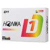 Honma Golf HONMA D1 Golfball 2024 Modell BT2401 Mehrfarbig 3 Dutzend 36 Bälle Flugweite Original Holz Tee [Set-Artikel] Golf 2-teiliges Set (Ball,