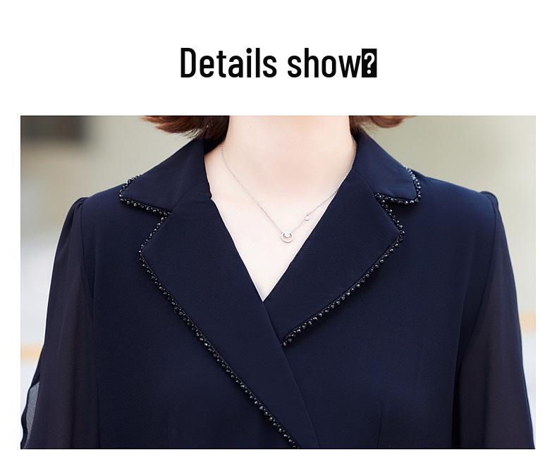 2026 Elegant Spring Suit: Stylish Two-Piece Set for Middle-Aged and Elderly Women