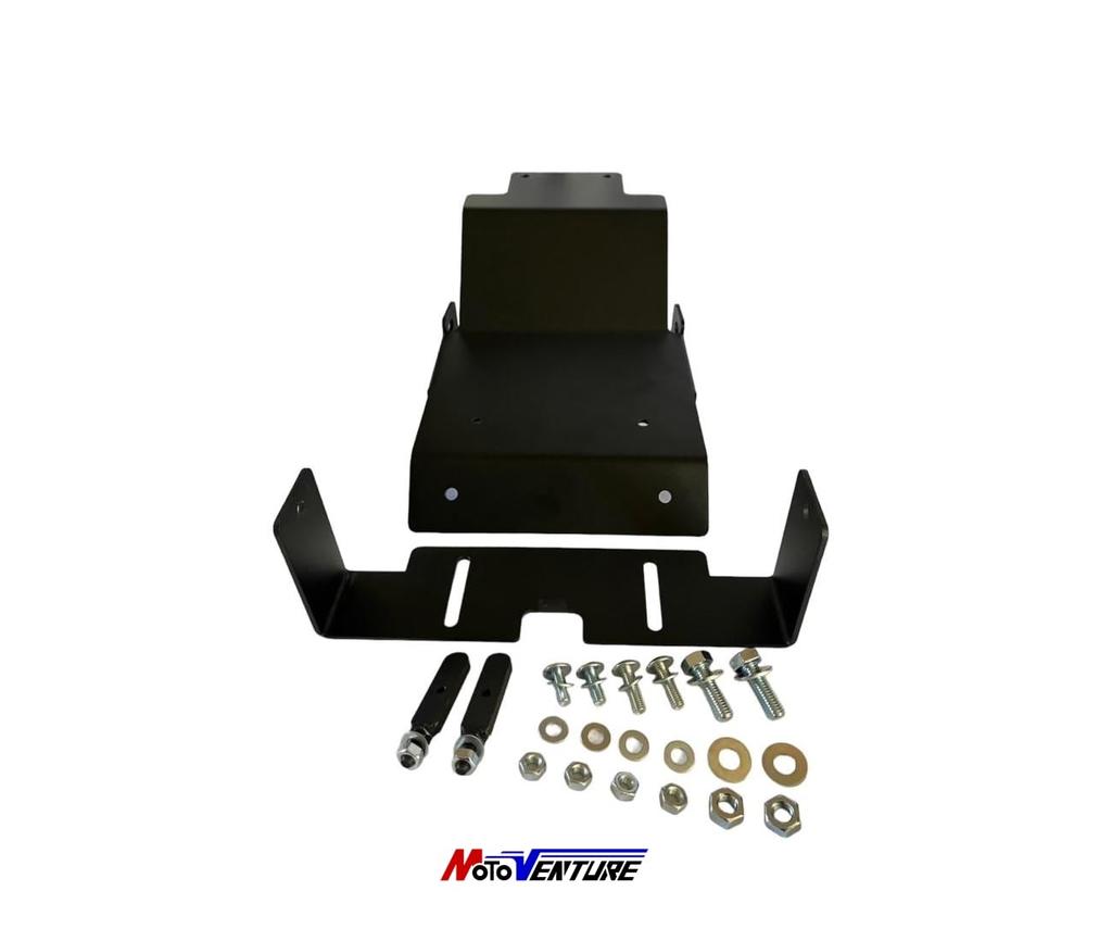 MOTOVENTURE Black Anodized Aluminum Fender Eliminator Kit for CB750F RC04, CB900F, and CB1100F, Includes Short Turn Signal Brackets and Bolts