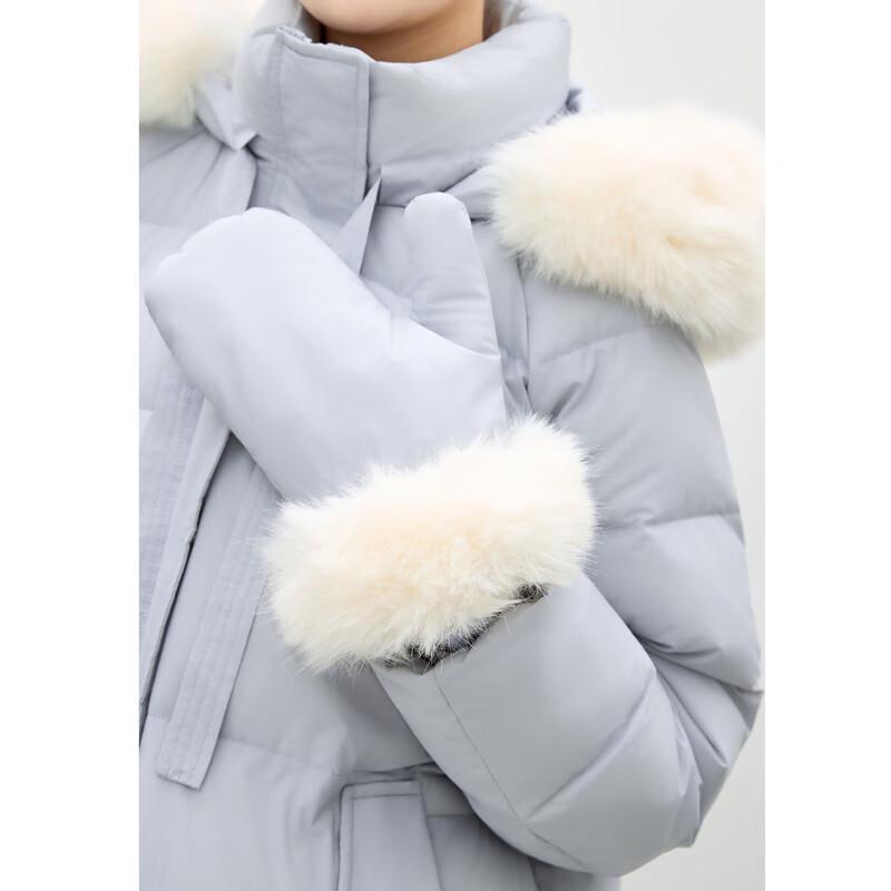 Qiusui Yiren Women's Sweet Style Hooded Down Jacket