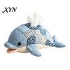 Clownfish Tissue Box DIY Box, Top Opening Soft Fabric Cover, Marine Animal Theme Suede Texture Dispenser, Multipurpose Patchwork Designs Sewing