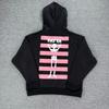 Erkek Skull Baskılı Oversize Kapüşonlu Sweatshirt Yumuşak Pamuklu Polar Astarlı Günlük Sokak Giyimi Kışlık