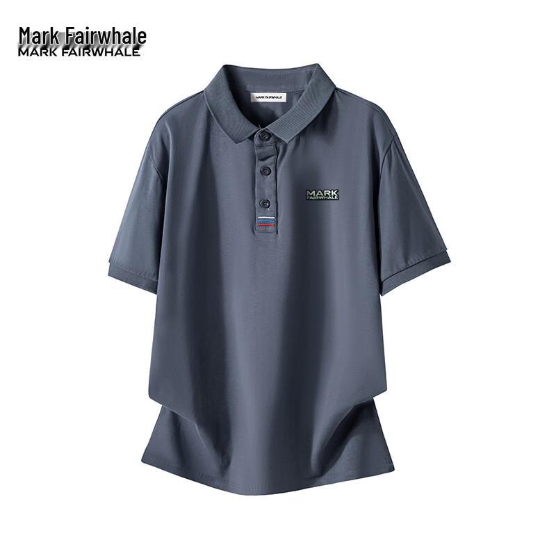 MARK FAIRWHALE Men s Casual Short Sleeve Polo Shirt 4XL