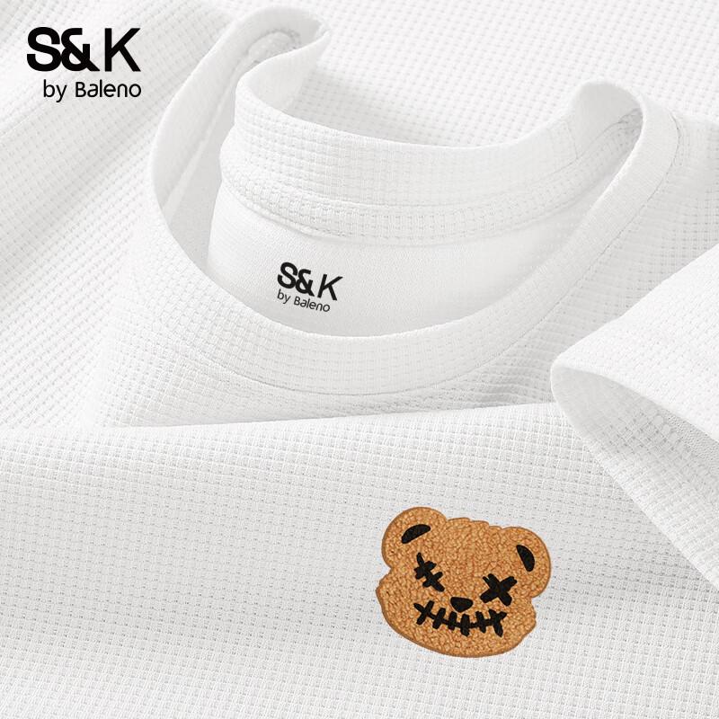 Мужская вафельная футболка с коротким рукавом Baleno серии S&K L