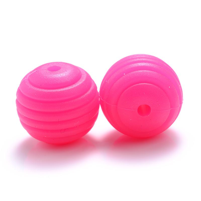 10 Stück/Los 15mm Baby-Silikonperlen Beißringe für 4-6 Monate Spiral-Lebensmittelechtes Silikon Beißring Schnuller Kette Halskette Herstellung