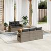 VidaXL Garden Lounge Set with Cushions 6 Pcs, Patio Sofas, Patio Furniture Set, Outdoor Furniture, Grey 3224450