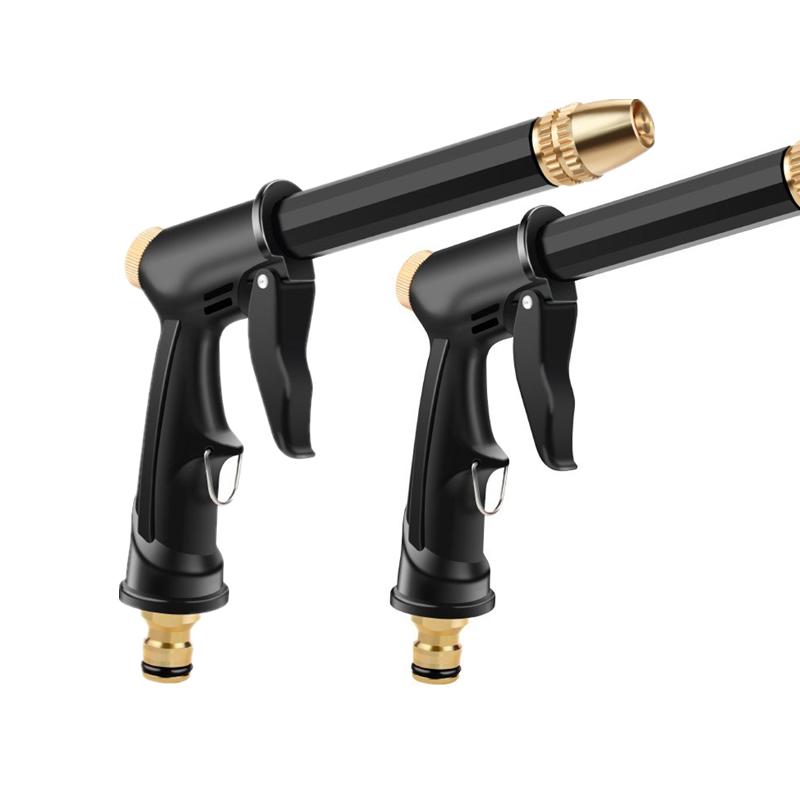 Bil høytrykk bilvask vannpistol Kobberbelagt munnstykke fortykket lang stang Hjem bil dobbeltbruk høytrykk bilvask høytrykkspistol