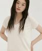 Lingseoul Modal Blended Hanji V-Neck Knit-Ivory