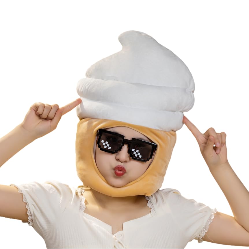 

Хавели Мягкий Крем Хэллоуин Косплей Головной убор Милая Шапка Кигуруми Мероприятие Школьный Фестиваль (Мягкий крем)