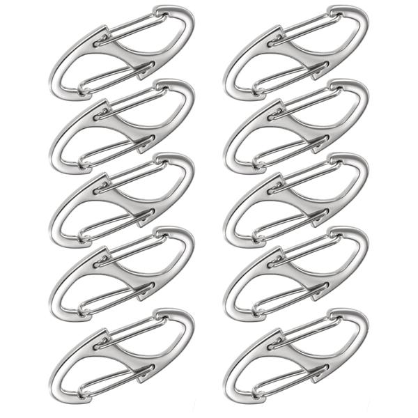 10Pcs Zipper Clip Anti Theft Deterrent Black Dual Opening Safety Zipper Pull Replacement Keep The Zip Closed for Backpacks