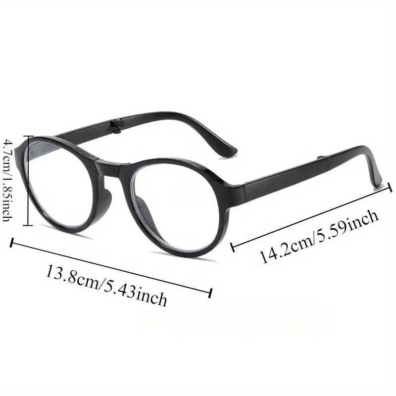 3pcs Unisex Foldable Reading Glasses Portable Lightweight Blue Light Blocking Presbyopia Glasses Magnification +1.0
