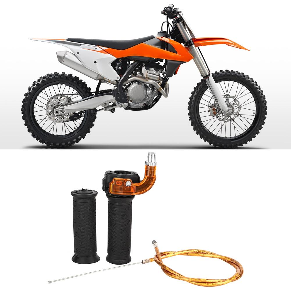 0.9in Restrictable Twist Throttle 3 Stage Grip Cable Set Fit for 47cc 49cc Mini Moto Bike Dirt