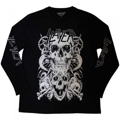 Slayer Unisex Adult Skulls Long-Sleeved T-Shirt
