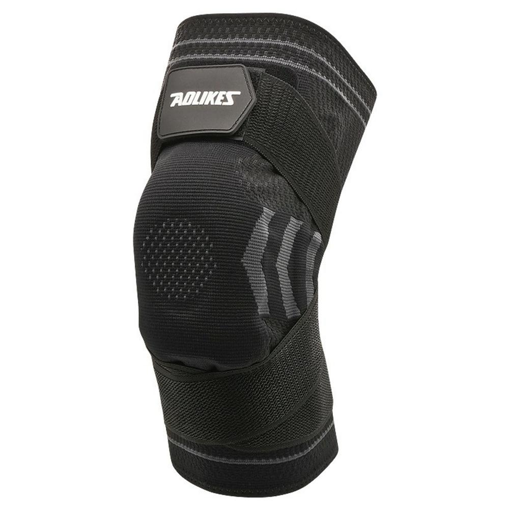 

AOLIKES 7731 1Pc Basketball Knee Brace Silicone Padded Knee Support Running Knee Compression Sleeve E