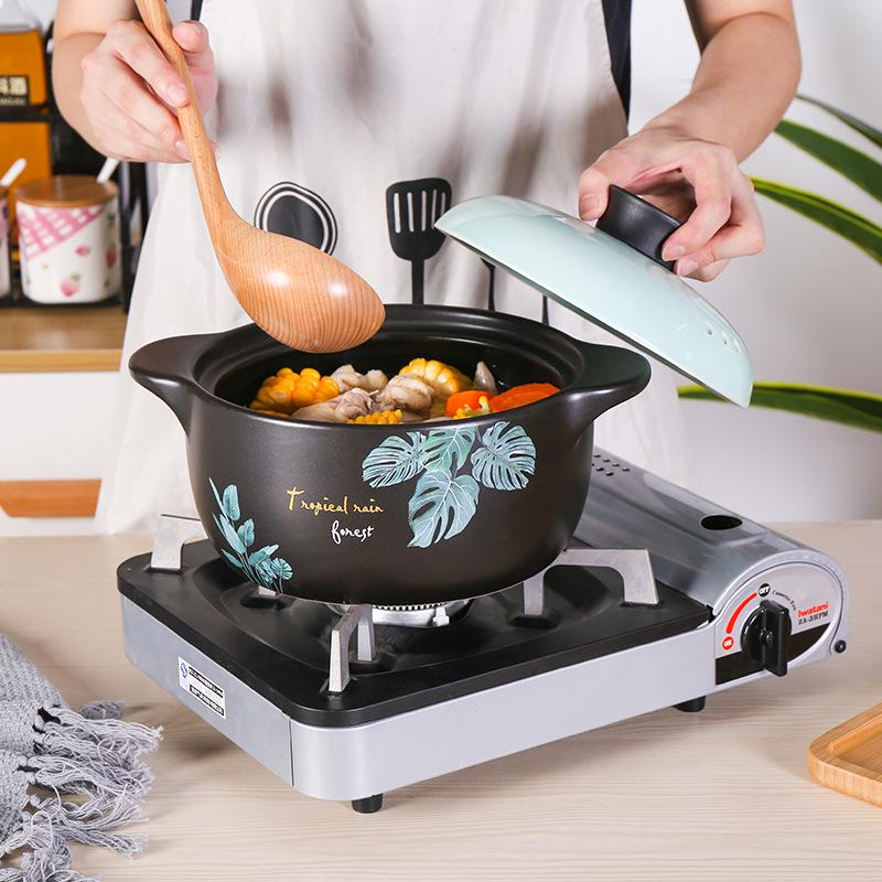 Large Capacity Heat Resistant Ceramic Stew Pot Ming Health Home Gift