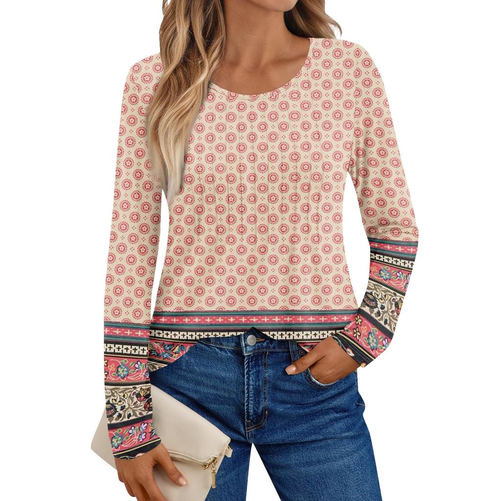 Cămăși cu mânecă lungă pentru femei, tricouri grafice, topuri de bază casual, pulovere