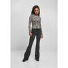 Haut Col Roulé - Urban Classics - Femme - Grandes Tailles - Imprimé All-over - Maille Transparente