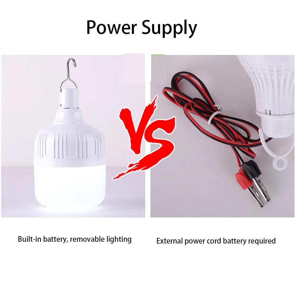 LED Rechargeable Portable Lantern Built In Battery Three Gears Adjustable Lamp Outdoor Camping Emergency Tent Light with Hook