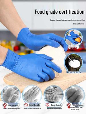 Durable Waterproof Food-Grade Nitrile Latex PVC Kitchen Gloves