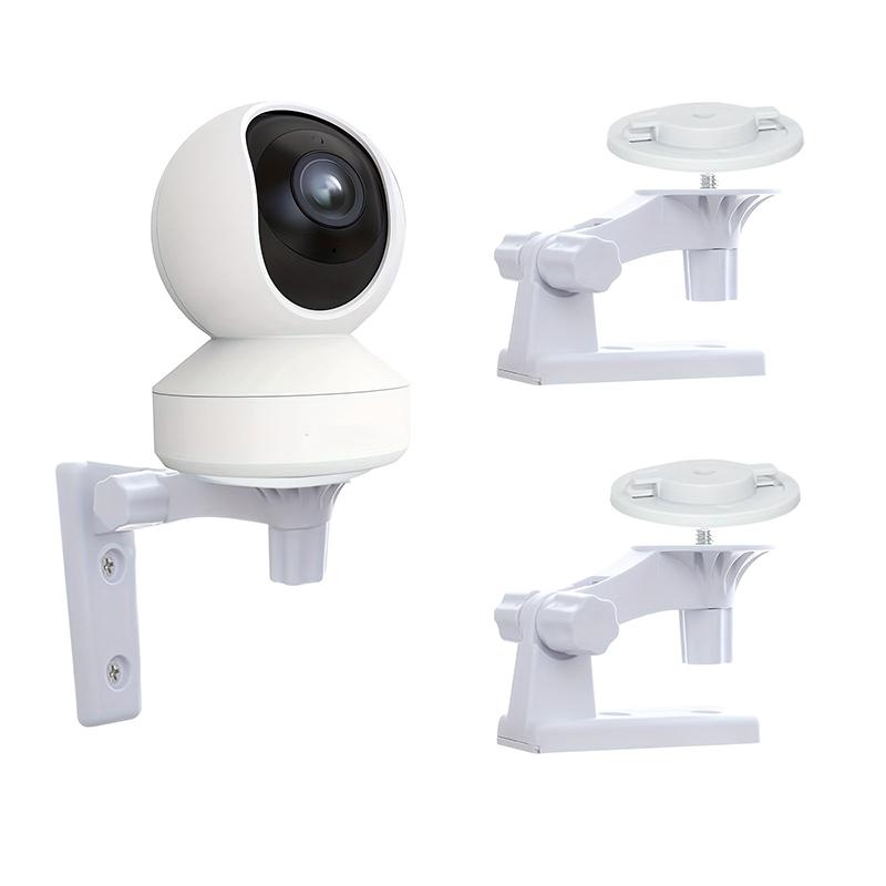 2Sets 180° Adjustable Ceiling Camera Mount Stand Module Indoor Outdoor Mini Mount Bracket Camera Plastic Mount Cctv Support