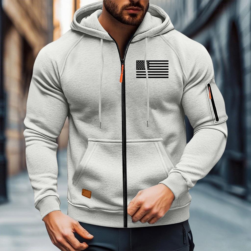 Sportstreningsdrakt med hette Unisex løpeantrekk Langermet genser Hettegenser Genser