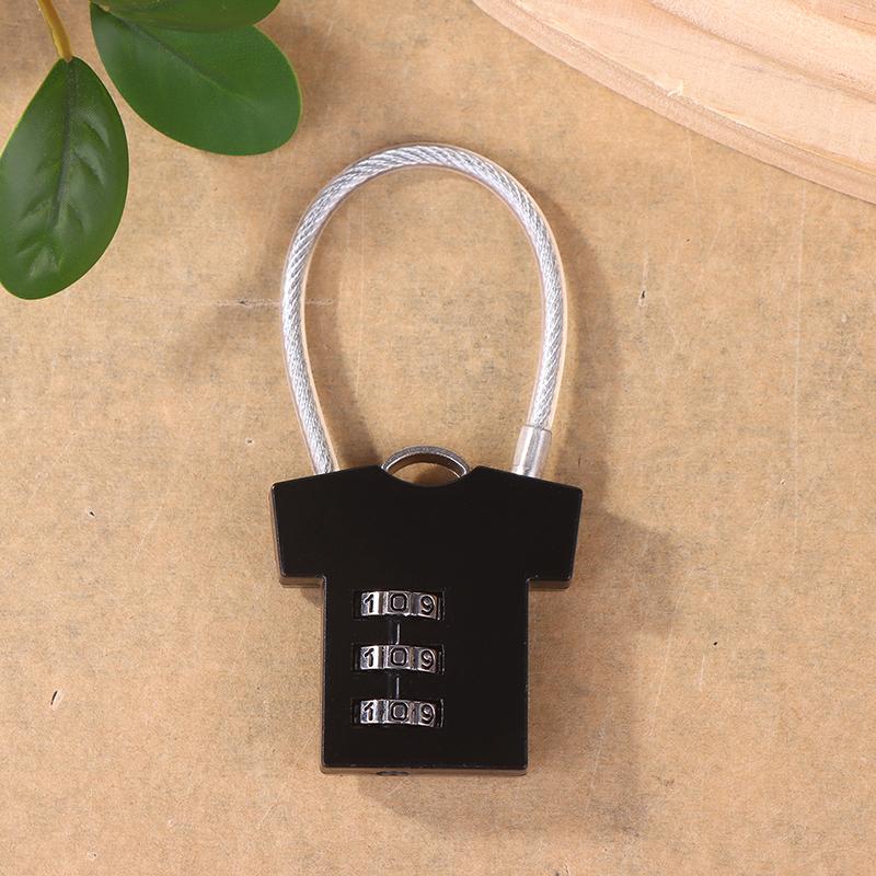 3 Digit Zinc Alloy Password Lock Steel Wire Security Lock Suitcase Luggage Anti-Theft Coded Lock Cupboard Cabinet Locker Padlock