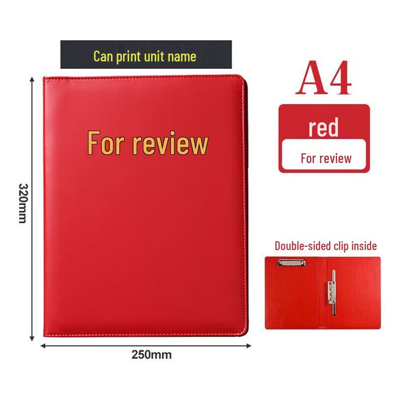 A4 Leather Business Document Folder