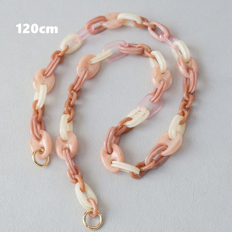 Neue Mode Frau Tasche Zubehör Crossbody Vintage Tasche Kette Acryl Tasche Braun Seil Strap Frauen Handtasche Schulter Griff Ketten