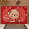 Christmas Bathroom Floor Mat NonSlip Low Maintenance Shower Door Mat for Bathroom Entryway Kitchen Floor Use