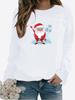 Autumn New Sweater Women Winter Long Sleeved Casual Round Neck Black Cats Printed Loose Sweatshirt Tops & Blouses Plus Size T-shirts