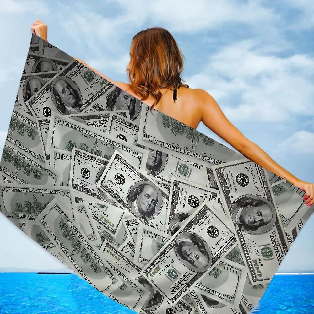 Creative USA Dollar Towel Microfiber Beach Towel Absorbent Quick dry Soft Yoga Swimming Resort Mountain Climbing Towel