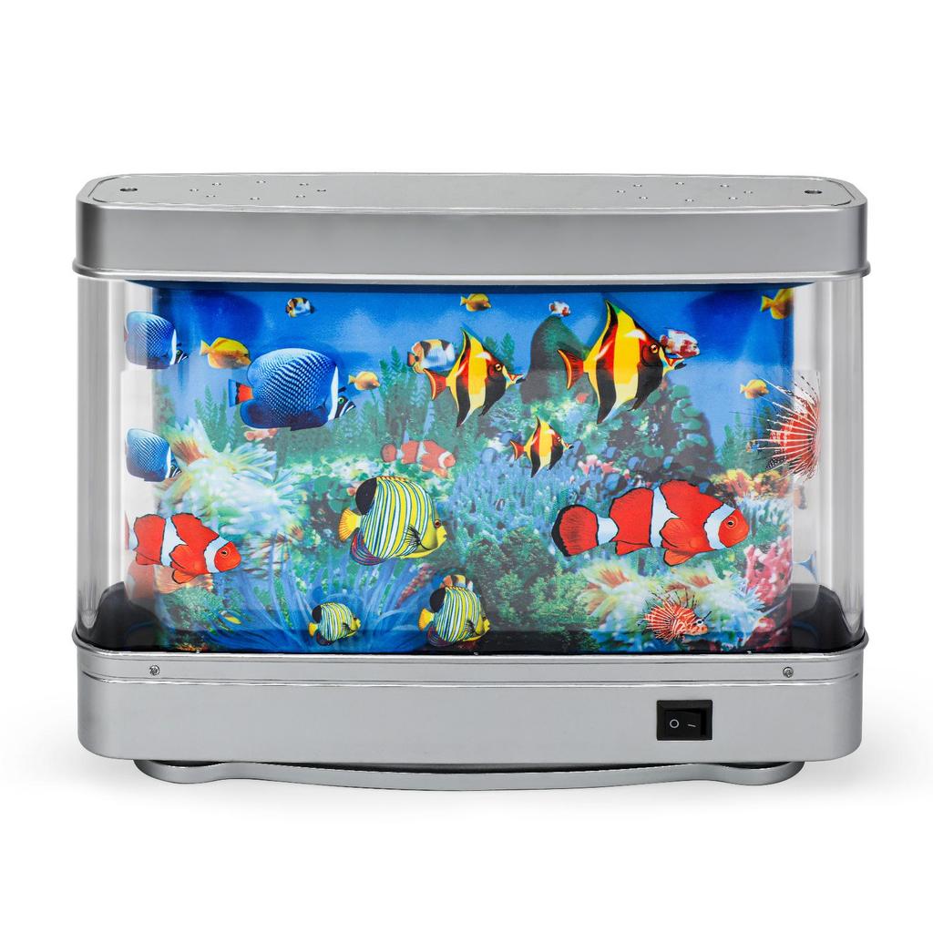 USB LED Jellyfish Night Light: Seven-Color Changing Fish Tank Lamp for Romantic Atmosphere
