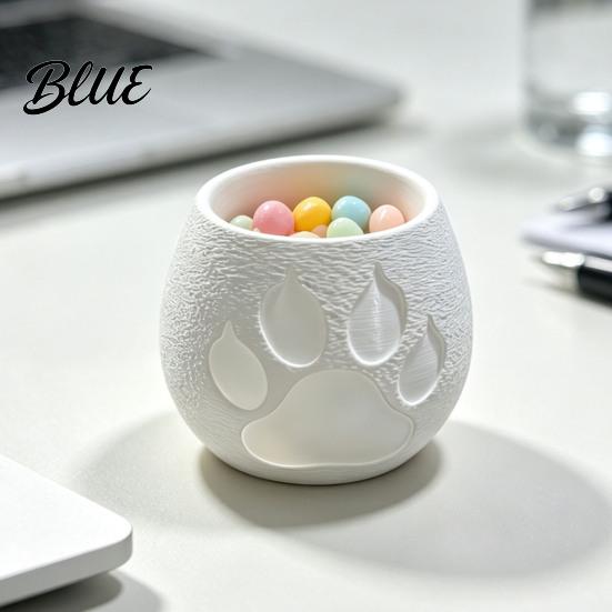 Bathroom Candle Holder 3D Printed Dog Paw Holder Puppy Claw Tealight Cup for Dining Table Centerpiece Pet Lover Gifts