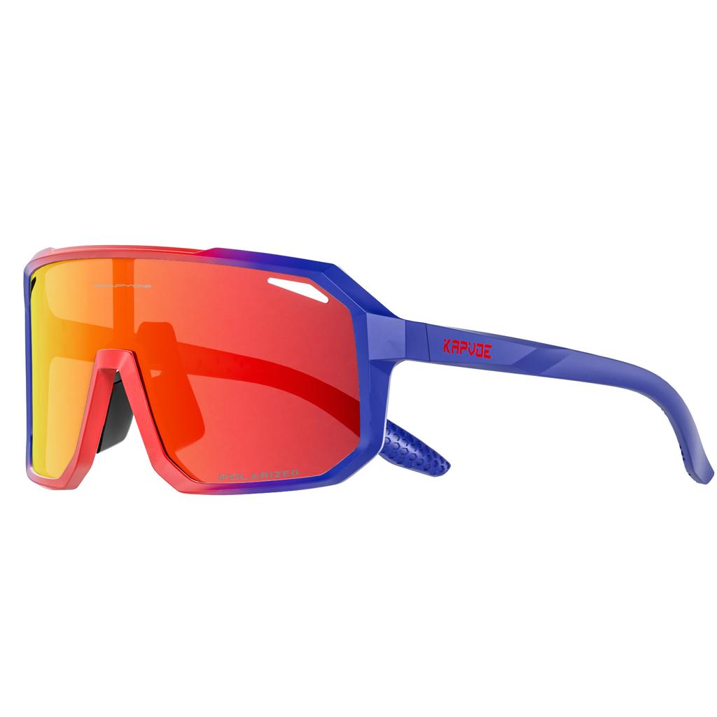 Lunettes de Soleil Sportives Polarisées Kapvoe pour Homme Lunettes de Vélo Photochromiques Lunettes de Vélo d'Extérieur pour Vélo VTT UV400