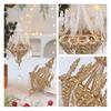 Glitter Chandelier Ornament 7 Inch Sparkling Acrylic Chandelier Christmas Tree Ornaments with Faux Crystal for Trees Doors Holiday Home Decor