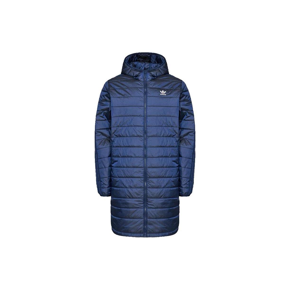 Мужские пуховики Adidas Синие С капюшоном Умеренные Другое HM2460 XS