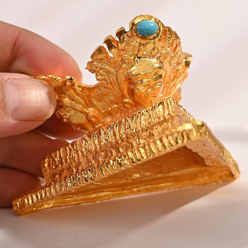 Tibetan Toba Altars Guardian Bowl,Engraving Inlaid Gem Alloy Handicraft Buddhism Holy Water Plate,Buddhist Religious Item,1Set