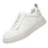 Height-increasing board shoes men's 8cm 2025 student little white shoes Korean version leather breathable casual shoes inner height-increasing sin