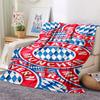 1PC FC Bayern Munich Patterned Flannel Blanket Suitable For All Seasons for Home Decor Warmth and Comfort Gifts Holiday Present