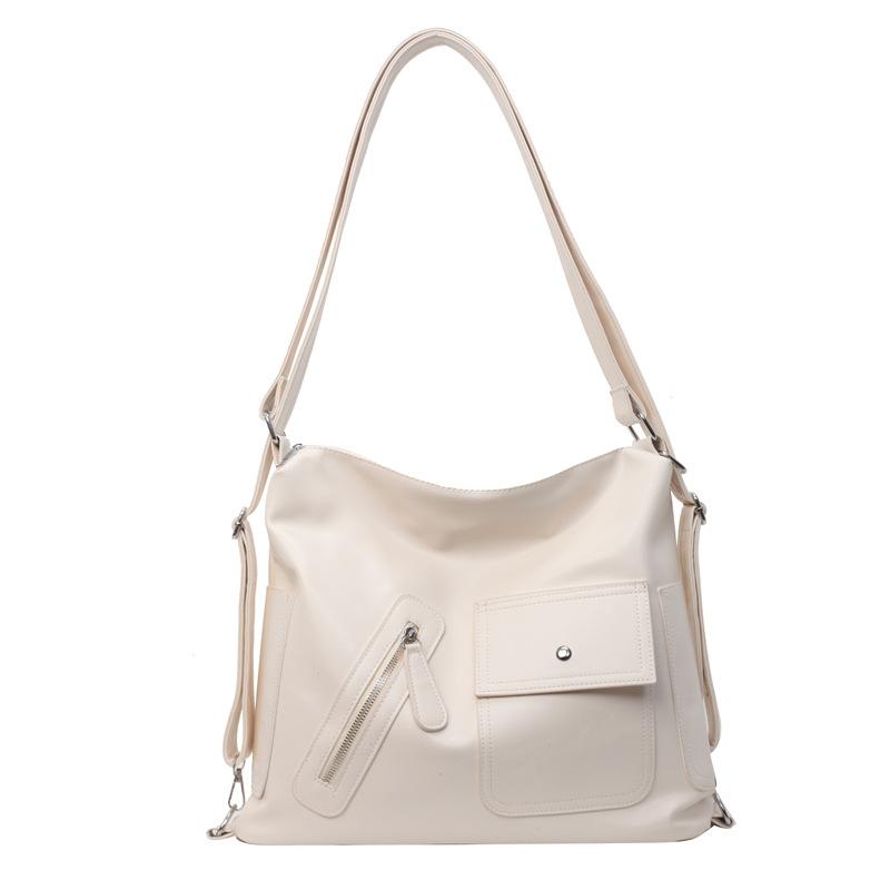 Single-shoulder Bag Motorcycle Bag Large-capacity Casual Crossbody Bag Fashionable and Trendy Tote Bag