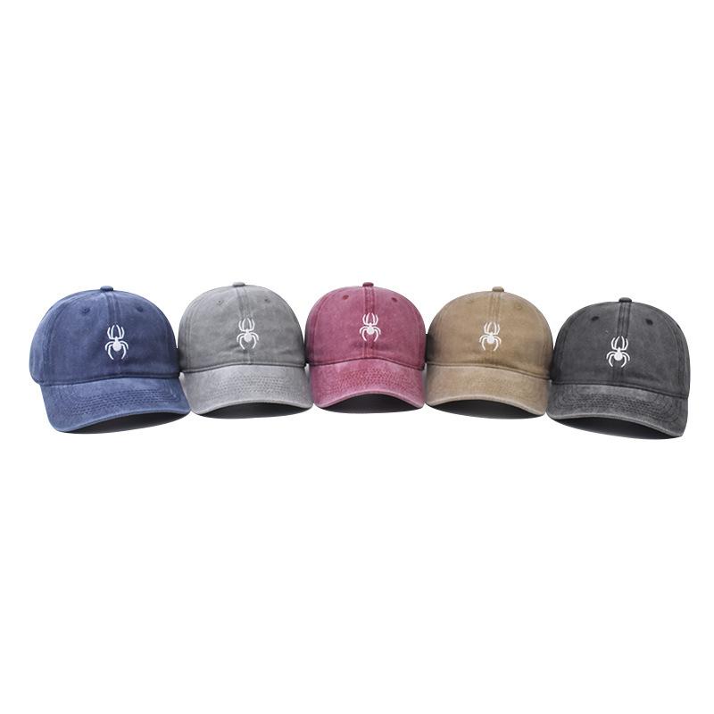Cotton personalized spider embroidery baseball cap spring new personalized embroidery cap