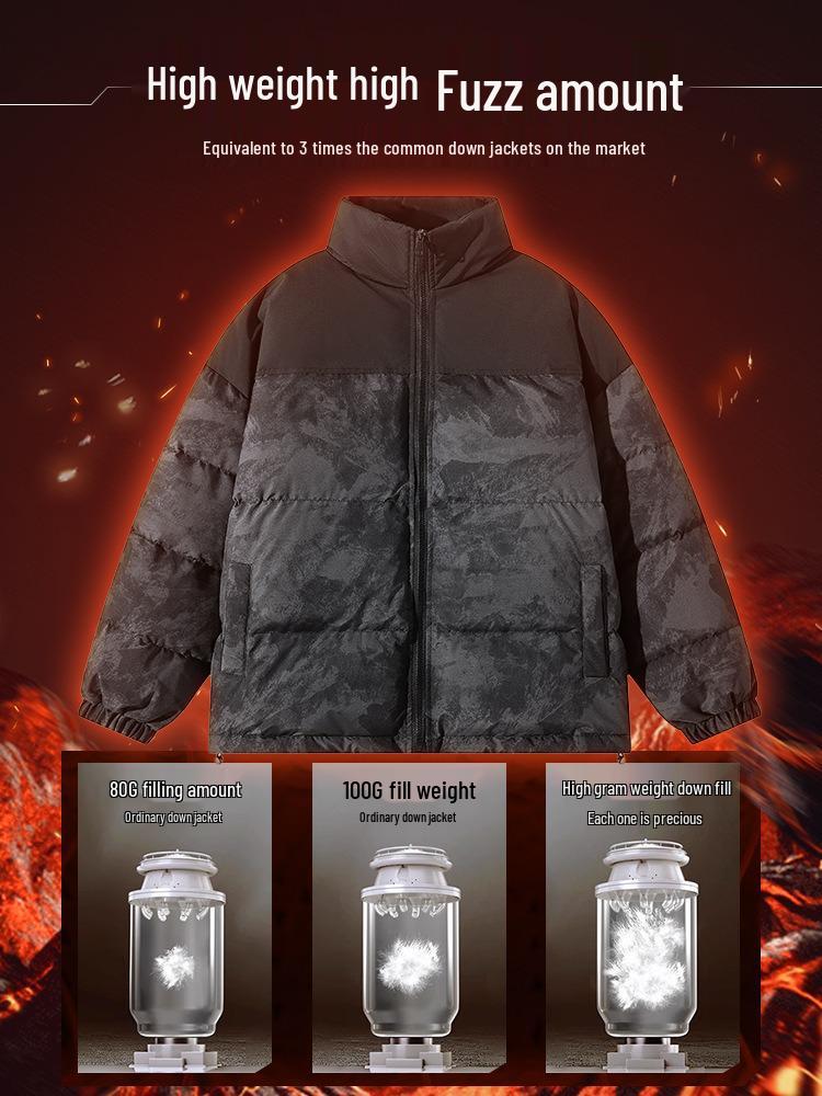 Men's 2025 Winter Sports Down Jacket - Loose, Warm, and Windproof