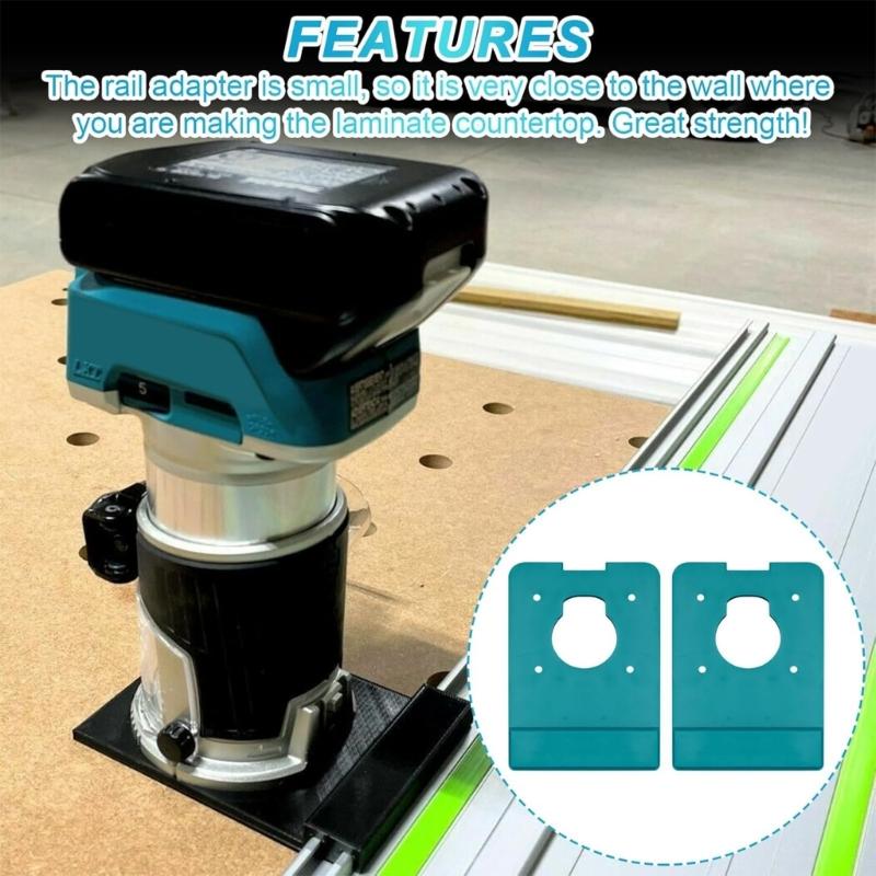 Precise Routers Guide Rail Adapter NonLeak Design For RT0701C,XTR01Z,DRT50,RT0700C Trim Routers Straight &Accurate Cut