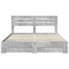 Storage Bed Frame with Drawers and Headboard Wood Based Material