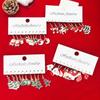 Xiaomi 40PCS Women's Christmas Earring Set, Drip Oil Christmas Tree Santa Claus Snowman Pendant Earrings, Christmas Gifts Choice