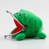 2026 New Anime in Fashion Frog Coin Purse Key Chain Cute Plush Frog Cartoon Cosplay Purse Prop Accessories Gift Cloth Wallets