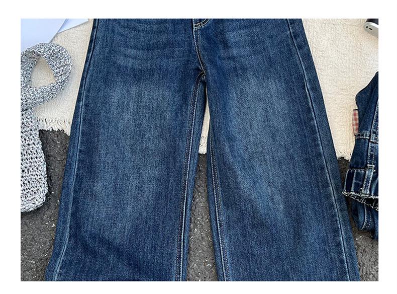 Girls' Wide-Leg Jeans: Versatile Autumn Style for Kids
