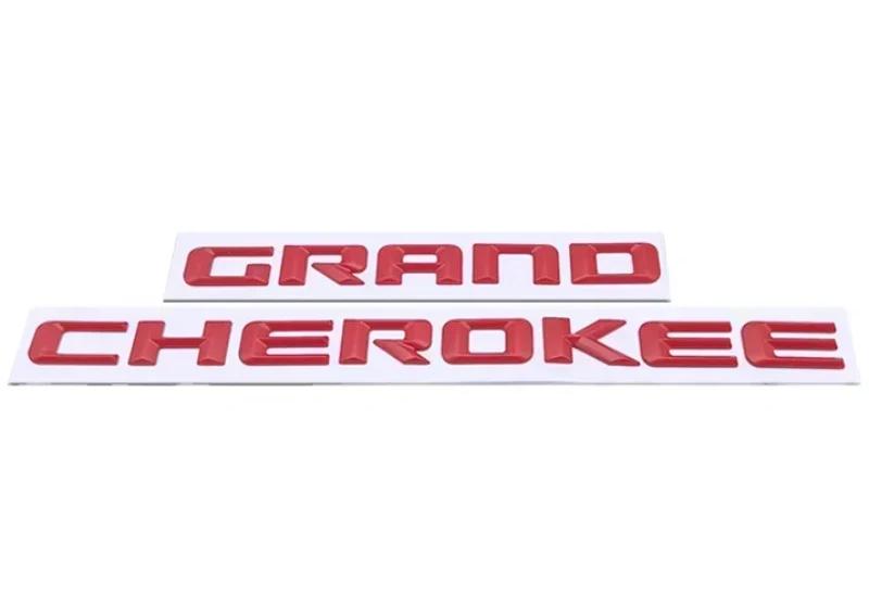 ABS Car Fender Trunk Sticker Letters Emblem for qwe1 Grand Cherokee Badge Auto Side Badge Replacement Refit Exterior Accessories 1qwe