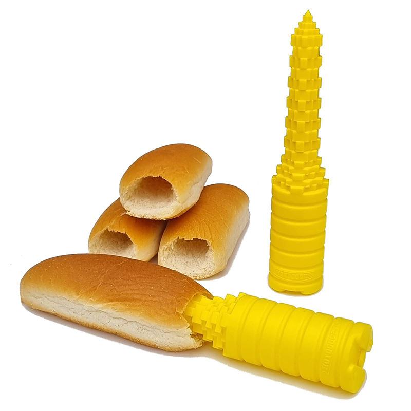 

Bread Driller Hot Dog Bun Driller ABS Non Stick Hot Dog Bread Drilling Tool for Kitchen Camping BBQ Party Hot Dog Bread Driller жёлтый